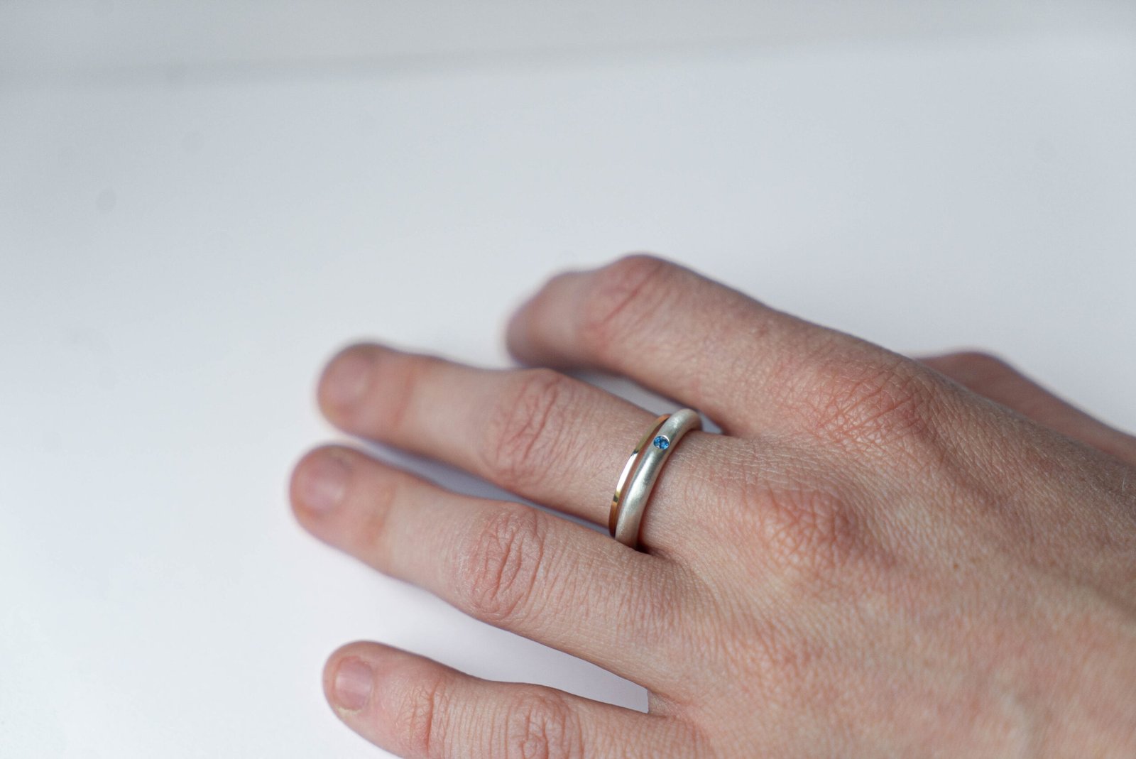 Bespoke ring worn on the hand